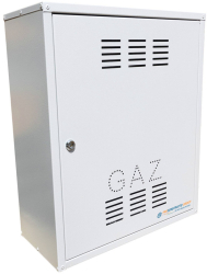 Firida 60x50x25 cm Proconstructo Group cutie pentru contor de gaz si regulator gri din tabla cu 2 orificii 