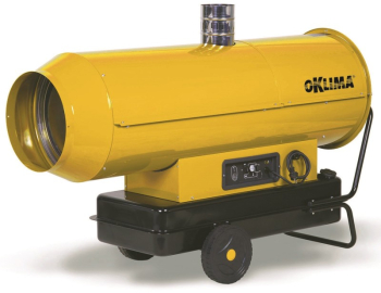 Tun de caldura cu ardere indirecta SE300 OKLIMA putere 90kW debit aer 4300mcb/h motorina 230V 