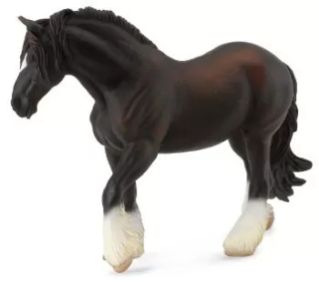 figurina cal negru shire xl collecta 