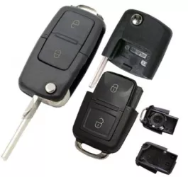 Carcasa cheie Volkswagen tip briceag cu 2 butoane 