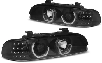Faruri ANGEL EYES 3D BMW Seria 5 E39 95-03 Negru LPBM19 