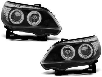 Faruri ANGEL EYES BMW Seria 5 E60/E61 Semnal Led Black LPBM94 