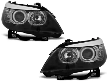 Faruri ANGEL EYES LED BMW E60/E61 2003-2007 Negru LPBME3 