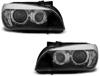 Faruri ANGEL EYES LED Negru potrivite pentru BMW X1 E84 10.09-07.12 LPBME0 