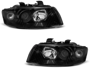 Faruri cu lupa AUDI A4 B6 2000-2004 Negre LPAU55 