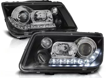 Faruri LED Dayline VW BORA 1998-2005 Black LPVWE9 