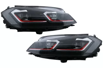 Faruri LED VW Golf 7.5 VII 2017+ GTI Look cu Semnal Dinamic HLVWG7F75R 