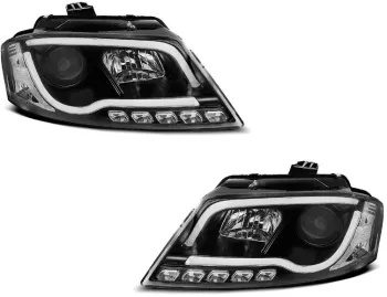 Faruri TUBE LIGHT DRL AUDI A3 8P 2008-2012 Negru LPAUA0 