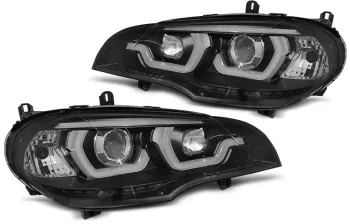 Faruri TUBE LIGHT DRL BMW X5 E70 2007-2013 Black LPBMG9 