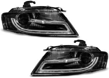 Faruri XENON Faruri TRUE DRL AUDI A4 B8 2008-2011 Negru LPAUD2 