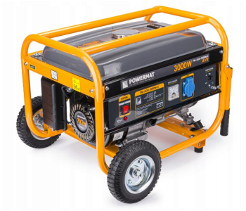 Generator curent electric 3000 W 3 KW 220 V Stabilizator de tensiune AVR Monofazat protectie suprasarcina roti si manere pentru 