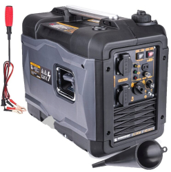 Generator curent electric 3000W capacitate rezervor 4 litri motor in 4 timpi putere 5.5cp stabilizator de tensiune AVR Powermat 