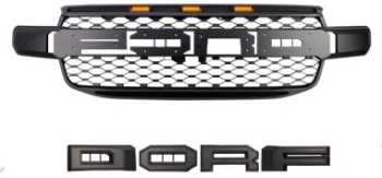 Grila radiator Raptor Style negru mat cu leduri portocalii Ford Ranger T9 2022-2024 