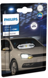 Led auto Alb C5w sofit Philips Ultinon Pro3100 SL 38 mm 