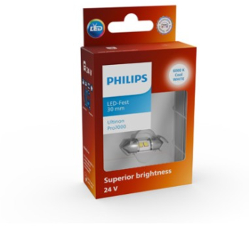 Led auto Alb C5w sofit Philips Ultinon Pro7000 SL 30 mm 24V 