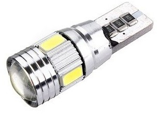 Led auto Alb Canbus T10 cu 6 SMD 5730 &ndash BTLEK040 