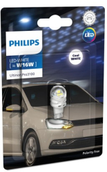 Led auto Alb W16W Philips Ultinon Pro3100 SL lampa ceata spate 