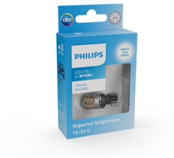 Led auto Alb W16W Philips Ultinon Pro7000 SL lampa ceata spate 