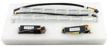 Lumini de zi flexibile cu semnalizare progresiva dinamica tip Audi cu 16 module efect Matrix flow - L8 