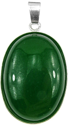 Pandantiv argint mare cu agata verde naturala 25x18 MM GlamBazaar 3.5 x 2 cm cu Agate Verde tip pandantiv de argint 925 cu pietre 