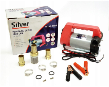 Pompa transfer combustibil ulei rosie CPN 12V Silver 