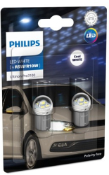 Set 2 becuri led auto Alb R10W/R5W Philips Ultinon Pro3100 SL semnalizare 