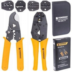 Set 2 clesti pentru sertizare cabluri electrice 7 in 1 Powermat 