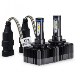 Set 2 leduri D1S pentru far auto 72W Chip Cree 8000 Lm 12V 