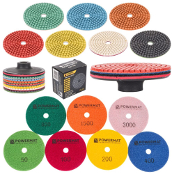 Set 7 discuri diamantate pentru slefuit Powermat 