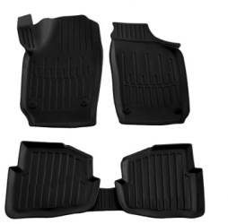 Set covorase auto din cauciuc tip tavita Volkswagen Polo IV 2001-2009 