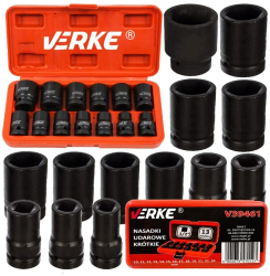 Trusa 13 tubulare de impact 1/2 10- 24 mm Verke 