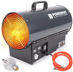 Tun caldura pe gaz cu termostat 25 KW Incalzitor Industrial Powermat 