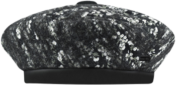 Bereta Kangol needlepunch floral negru 