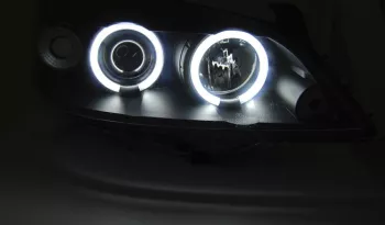 Faruri Angel Eyes CCFL Opel Astra G Fundal Negru LPOPA5 