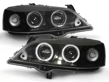 Faruri Angel Eyes Opel Astra G 1997-2004 Black LPOP19 