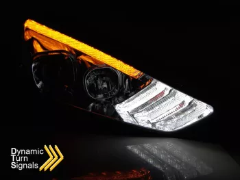 Faruri LED FORD FOCUS MK3 2015-2018 CHROME Semnal LED LPFO80 