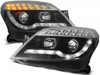 Faruri LED Opel Astra H 2004-2010 Fundal Negru Semnal LED LPOP52 