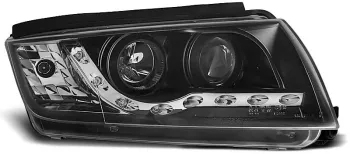 Faruri LED SKODA FABIA 1999-2008 Black LPSK06 