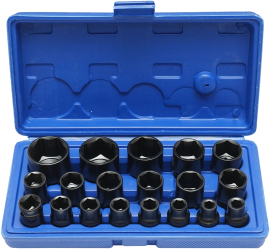 Set trusa chei tubulare impact ½ 19 piese 8-32mm intarite pistol impact DISMB92 BK80624 