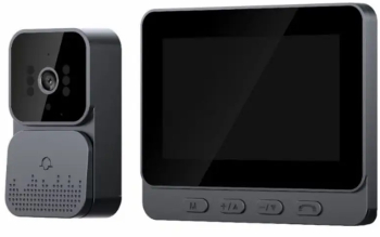 Sonerie Video cu Ecran LCD 4.3 Wireless Night Vision cu Infra-Rosu Sistem Video Interfon Comunicare Bidirectionala 