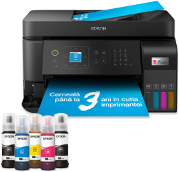 Multifunctionala Epson EcoTank L5590 InkJet CISS Color Format A4 Retea Negru C11ck57403 
