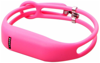 Bratara TPU pentru Fitbit Flex Click ON roz 