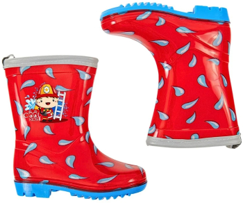 Cizme din cauciuc pentru baieti Perletti model Pompier colectia Cool Kids 30-31 EU 