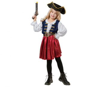 Costum carnaval pirat elegant pentru fete 5-6 ani 110/120 cm 