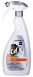 Solutie curatat Cuptor & Aragaz Cif Professional 750ml Indeparteaza depunerile dificile de grasime si resturile alimentare arse
