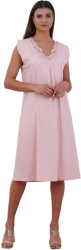 Camasa de noapte 2082 100 bumbac Bella Secret-Roz-XL INTL 
