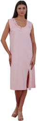 Camasa de noapte 2088 100 bumbac Bella Secret -Roz-XL INTL 