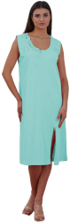 Camasa de noapte 2088 100 bumbac Bella Secret -Vernil-M INTL 