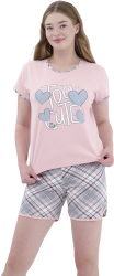 Pijama femei 3158 roz Lush Casual-S INTL 
