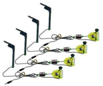 Set 4 swingere cu tija contragreutate si mufa jack pentru conectare avertizor 